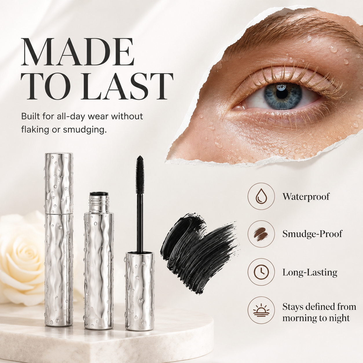 ✨Last Day-Buy 1 Get 1 Free✨ Waterproof Mascara for Long-Lasting 👁️