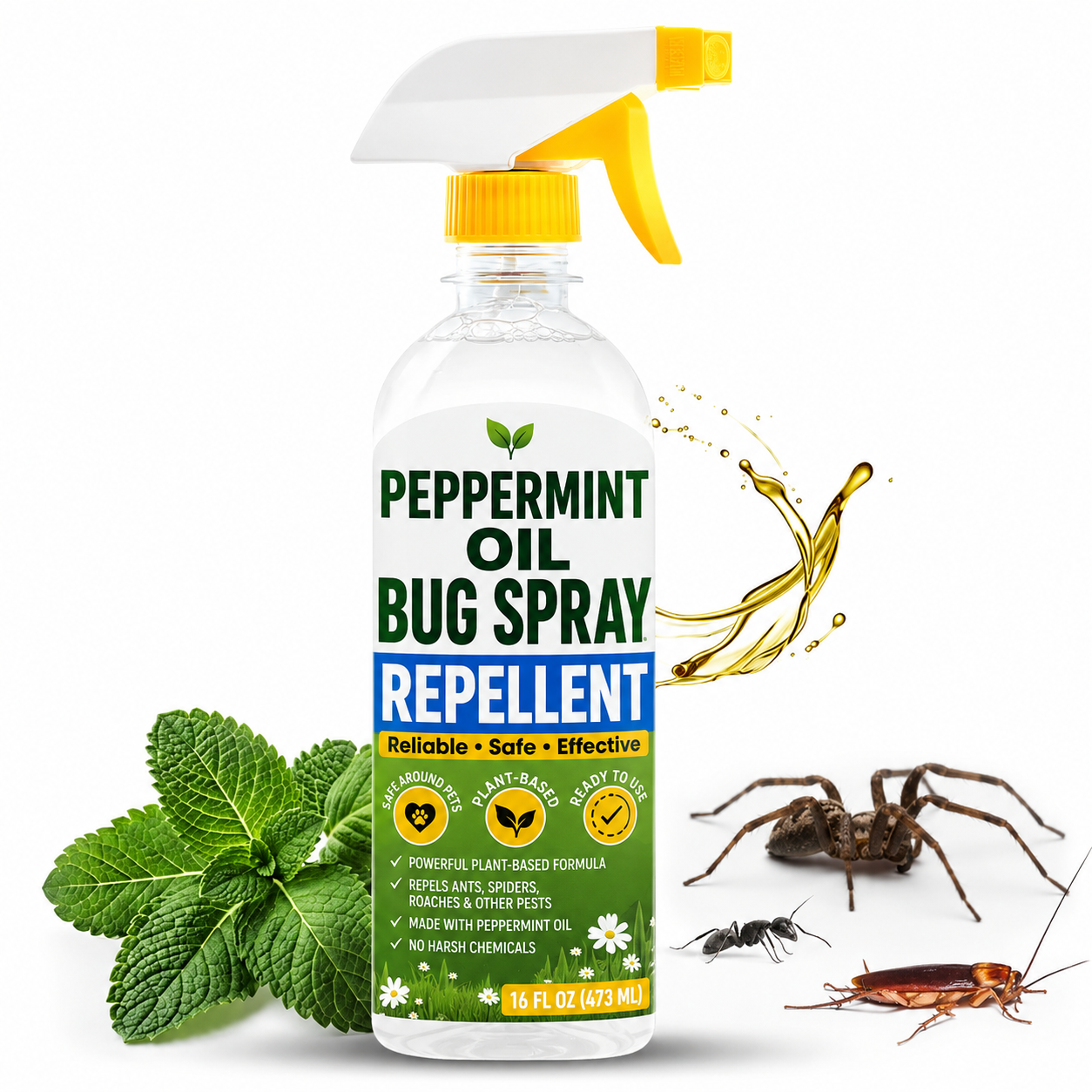🏆 BEST VALUE - SAVES 60% -Peppermint Oil Bug Spray