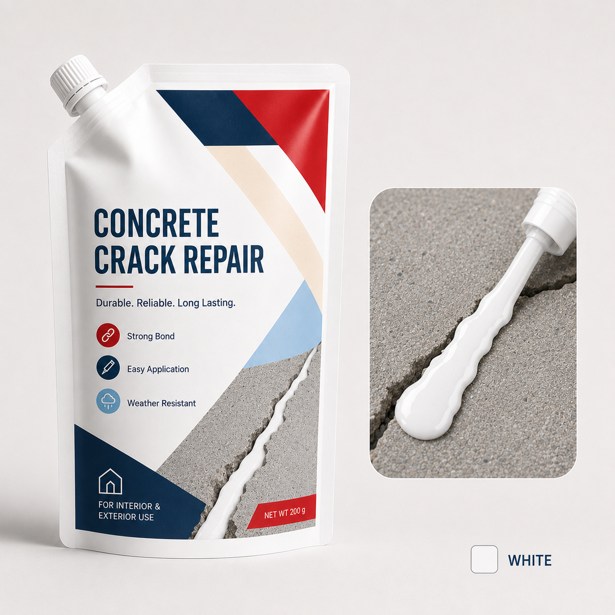 💥 Cracked Concrete? Fix It Fast — 200G/Bag | Save 50% Today!