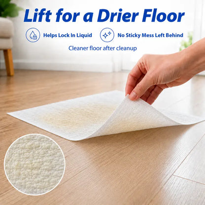 🔥Disposable Pet Absorbent Sheets for Quick Urine Cleanup – Fast-Locking, Odor-Control Protection for Hardwood Floors🐶🐱