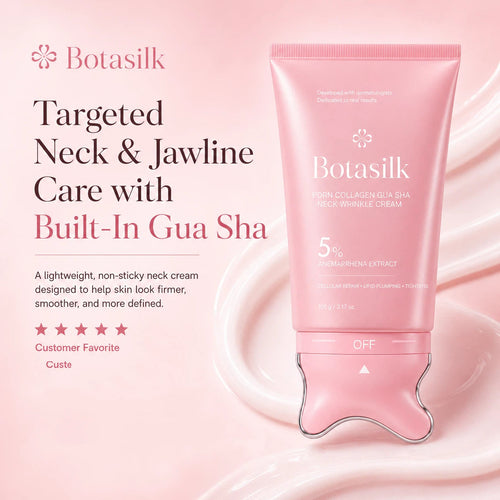 ✨ LAST DAY BUY 1 GET 1 FREE✨【NEW】Botasilk™ PDRN Collagen Neck Wrinkle Cream | Built-In Massager