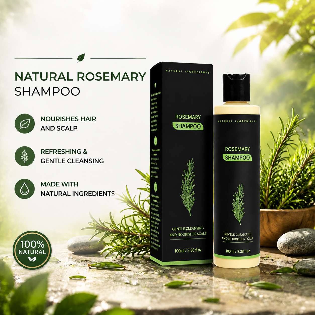 NATURAL ROSEMARY SHAMPOO