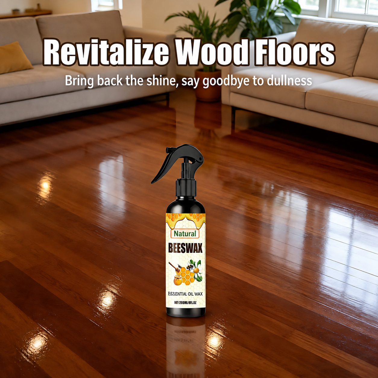 BUY 2 GET 1 FREE🔥Natural Beeswax Wood Care Polishing Spray