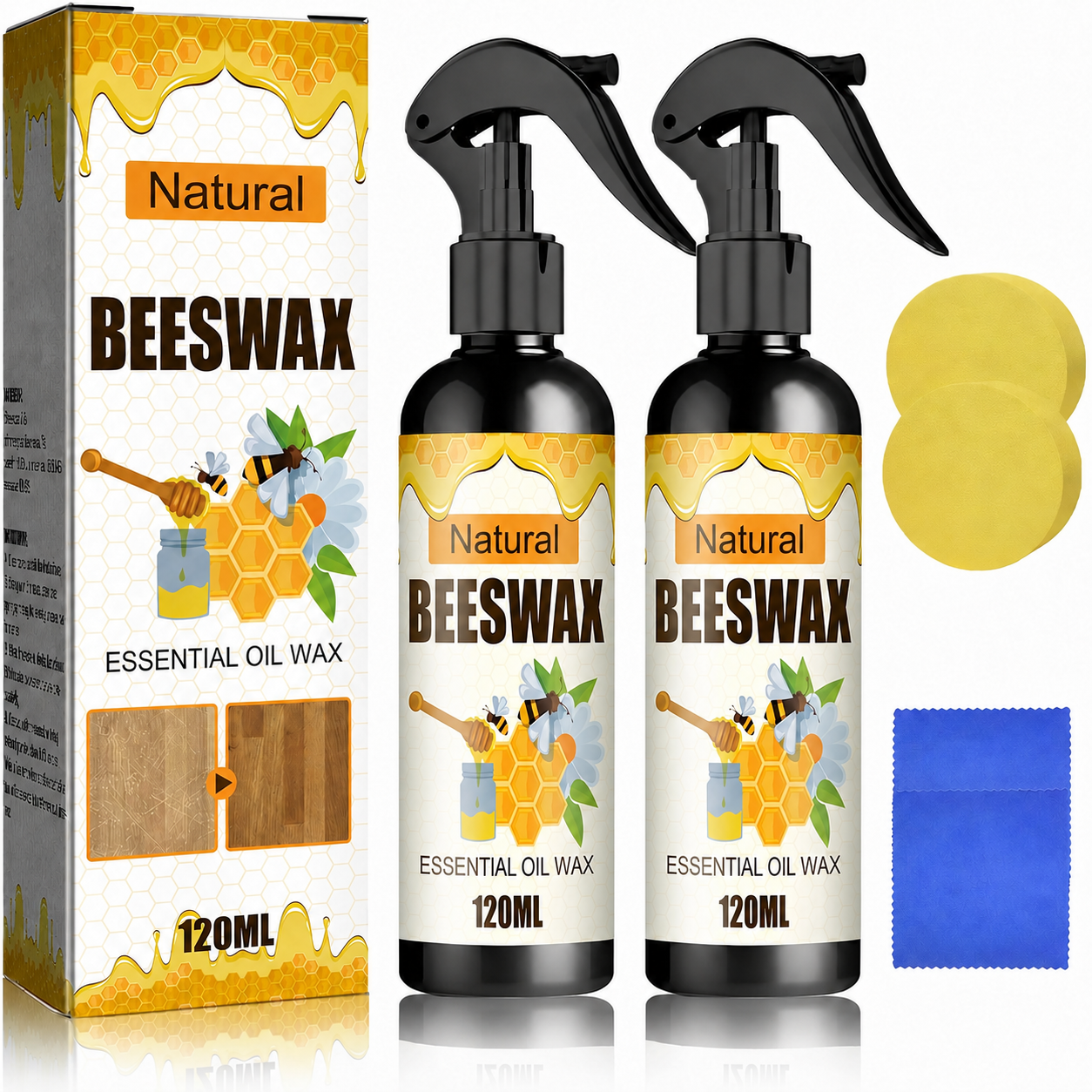 BUY 2 GET 1 FREE🔥Natural Beeswax Wood Care Polishing Spray