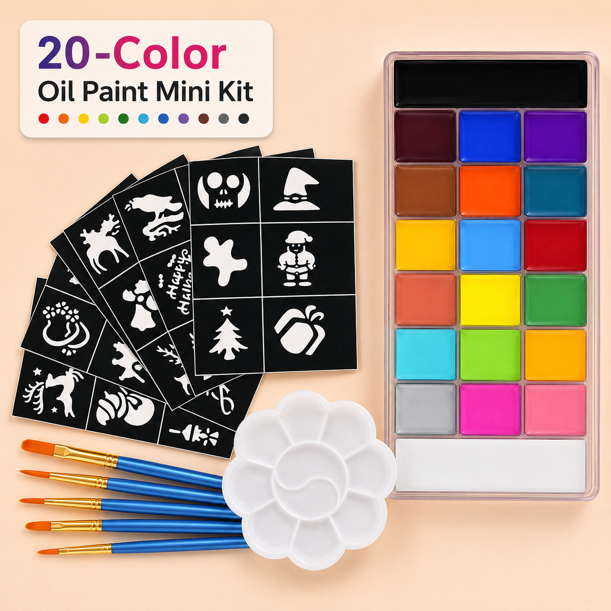 20-color Oil Paint Mini Set